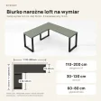 Biurko narożne loft - Dymiona Zieleń