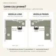 Biurko narożne loft - Dymiona Zieleń
