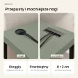Biurko narożne loft - Dymiona Zieleń