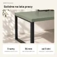 Biurko narożne loft - Dymiona Zieleń