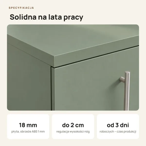 Komoda biurowa na dokumenty - Dymiona Zieleń