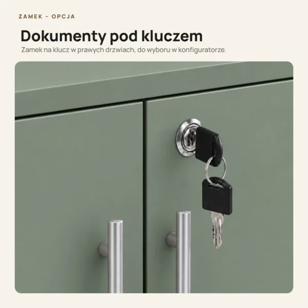 Komoda biurowa na dokumenty - Dymiona Zieleń