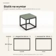 Stolik kawowy metalowy - Dymiona Zieleń