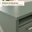 Biurko lekarskie narożne z szufladami - Dymiona Zieleń
