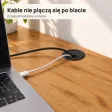 Biurko lekarskie narożne z szufladami - Czarny / Dąb Złoty