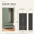 Szafa z szufladami Kamil - Dymiona Zieleń