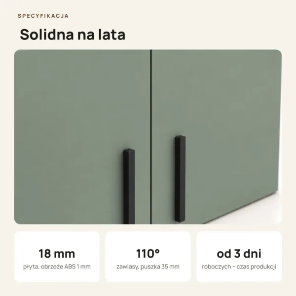 Nadstawka do szafy Kamil - Dymiona Zieleń