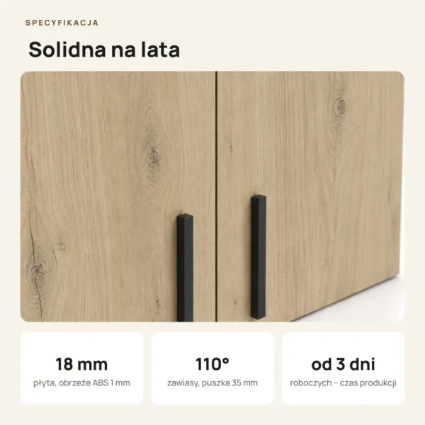 Nadstawka do szafy Kamil - Dąb Cremona