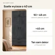 Nadstawka do szafy Kamil - Beton Czarny