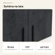 Nadstawka do szafy Kamil - Beton Czarny
