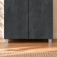 Szafa podwójna - Beton Czarny