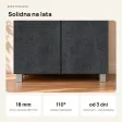 Szafa podwójna - Beton Czarny