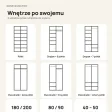 Szafa podwójna - Czarny / Dąb Złoty