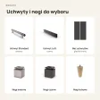Szafa podwójna - Czarny / Dąb Złoty