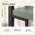 Regał Metalowy Loftowy Industrialny Dymiona Zieleń