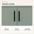 Wisząca łazienkowa szafka pod umywalkę - Dymiona Zieleń
