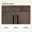 Szafka pod umywalkę - Beton rdzawy