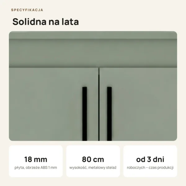Szafka pod umywalkę - Dymiona Zieleń