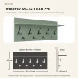 Wieszak ścienny - Dymiona Zieleń - Na ubrania