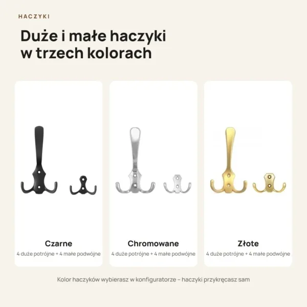 Wieszak ażurowy - Dymiona Zieleń - Na ubrania