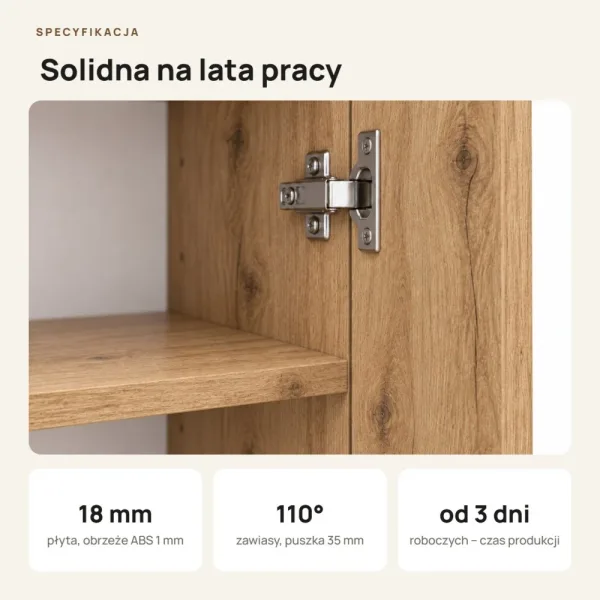Szafa biurowa na segregatory - Dąb Evoke