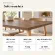 Stół kuchenny z nogami bukowymi - Beton Rdzawy