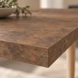Stół kuchenny z nogami bukowymi - Beton Rdzawy