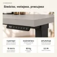 Biurko z elektryczną regulacją wysokości - Szary
