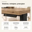 Biurko z elektryczną regulacją wysokości - Dąb Kamienny