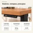 Biurko z elektryczną regulacją wysokości - Olcha