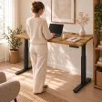 Biurko z elektryczną regulacją wysokości - Dąb Wotan