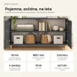Komoda skandynawska Beton Czarny - Kolekcja SCANDI