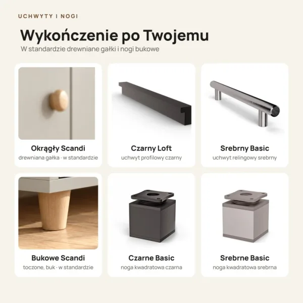 Komoda skandynawska Kaszmir - Kolekcja SCANDI