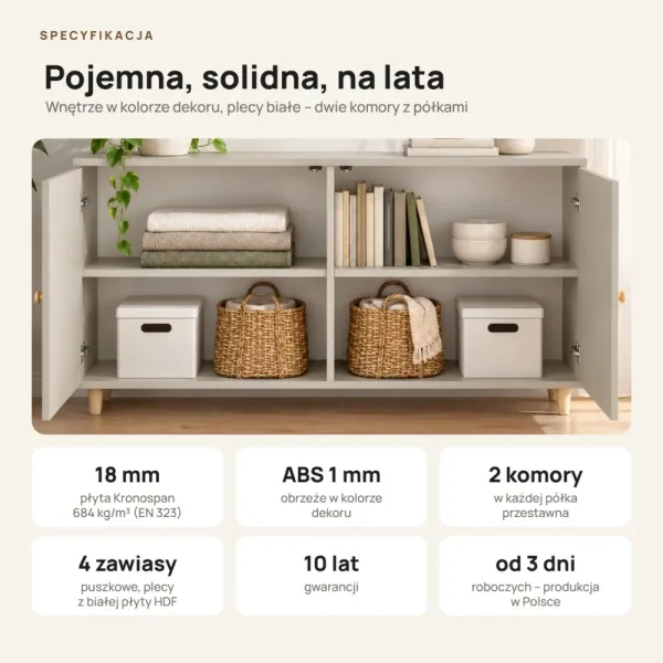 Komoda skandynawska Kaszmir - Kolekcja SCANDI