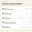 Komoda skandynawska Dymiona Zieleń - Kolekcja SCANDI