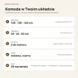 Komoda metalowa Beton Rdzawy - kolekcja Metalove
