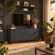 Komoda metalowa Beton Czarny - kolekcja Metalove