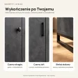 Komoda metalowa Beton Czarny - kolekcja Metalove