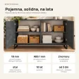 Komoda metalowa Beton Czarny - kolekcja Metalove