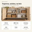 Komoda metalowa Dąb Cremona - kolekcja Metalove
