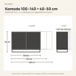 Komoda metalowa Dymiona Zieleń - kolekcja Metalove