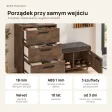 Komoda do przedpokoju z siedziskiem - Beton Rdzawy