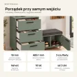 Komoda do przedpokoju z siedziskiem - Dymiona Zieleń