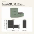 Komoda do przedpokoju z siedziskiem - Dymiona Zieleń