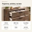 Komoda z szufladami Anna - Beton Rdzawy