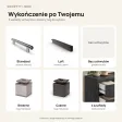 Komoda z szufladami Anna - Beton Czarny