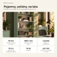 Regał metalowy podwójny Dymiona Zieleń - kolekcja Metalove