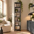 Regał metalowy pojedynczy Beton Czarny - kolekcja Metalove