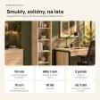 Regał metalowy pojedynczy Dąb Cremona - kolekcja Metalove