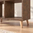 Regał skandynawski schodkowy Beton Rdzawy - Kolekcja Scandi